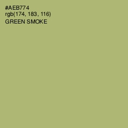 #AEB774 - Green Smoke Color Image